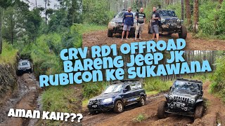 CRV Offroad ke Sukawana Lembang Bareng Jeep JK Rubicon (Part 1)