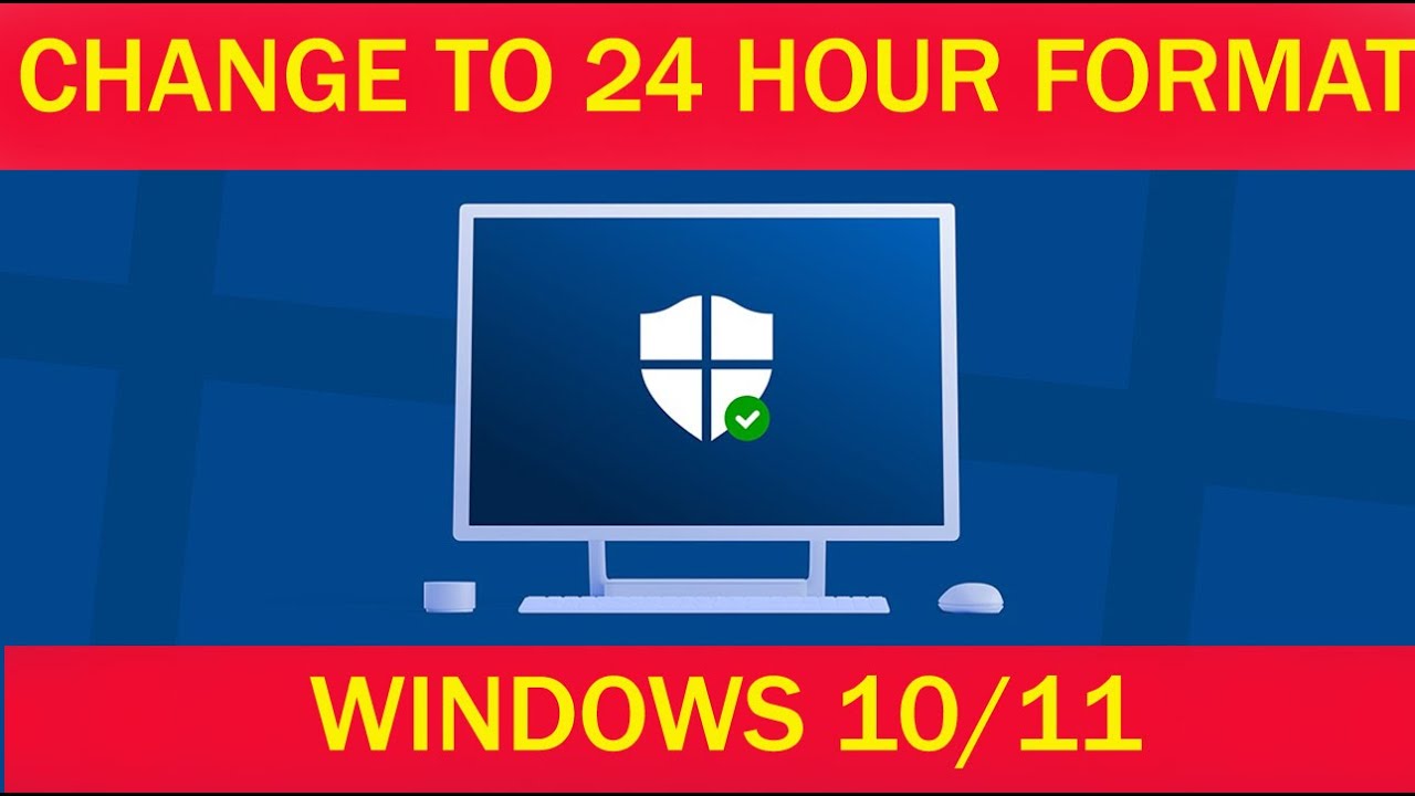 How To Change Clock To 24 Hour Format From 12 Hour In Windows 10/11 ...