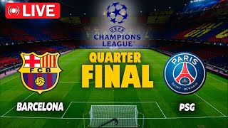 🔴LIVE | Barcelona vs PSG | UEFA Champions League, quarter-finals,  2 nd match | Game play PES 21