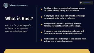 Rust for Python Programmers - April 19, 2024 - Session 1 of 4