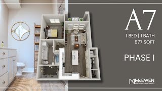 A7 | #1-1004 | Phase I | One Bedroom | Virtual Tour | McEwen Northside Apartments