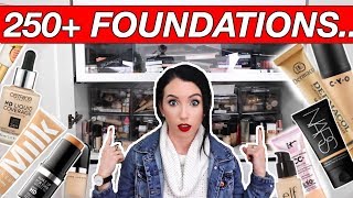 HUGE 250+ FOUNDATION COLLECTION \u0026 Organize With Me...