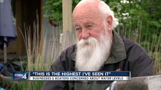 Lake Michigan water levels near record high