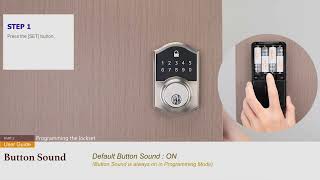 Electronic Touchpad  Deadbolt (Compact Touch) - User Guide