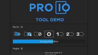 Pro IO Demo // Importing and Exporting Automated for After Effects and Premiere Pro