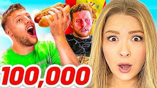 Americans React To SIDEMEN EUROPE 100,000 CALORIE CHALLENGE