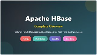 Apache HBase for Beginners: Big Data NoSQL Database Explained