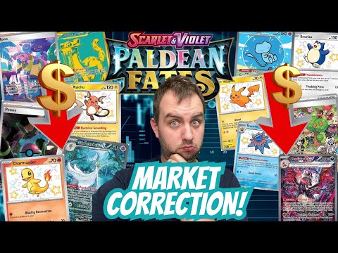 Paldean Fates Had A BIG MARKET CORRECTION Over The Weekend! Pokemon Market Update