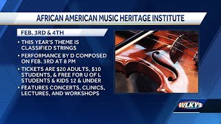 African American Music Heritage Institute hosting musical celebration  in Louisville