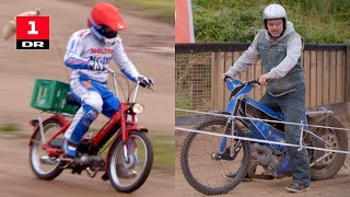 Nicki Pedersen på Puch Maxi vs. Puch Maxi-entusiast på Speedway motorcykel | Versus | DR1