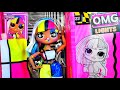 Объемная картина 🍑 кукла в стиле Мондриан l.o.l. o.m.g. lights 💡 angles fashion doll Распаковка