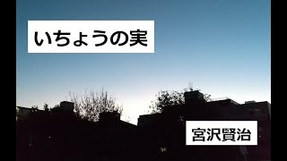 いちょうの実　作：宮沢賢治