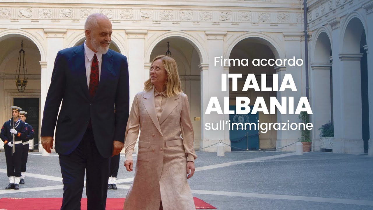 Firma Dell'accordo Italia-Albania Sull'immigrazione - YouTube