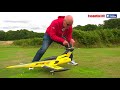 hobbyking skysword 70mm edf sport jet essential rc flight test unbox 1st flight and reaction