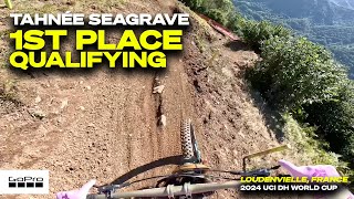 GoPro: Tahnee Seagrave takes the top Spot in Loudenvielle Qualifying - 24' DH MTB World Cup