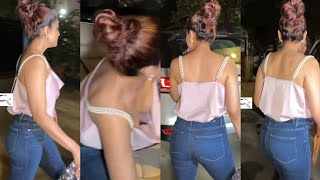 Bas Ho Gya 🔥 Shamita Shetty hot actress flaunts her sexxyy back in silky top and denim