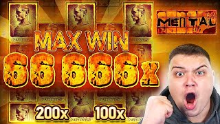 WORLD RECORD MAX WIN 66666X!! (MENTAL SLOT)