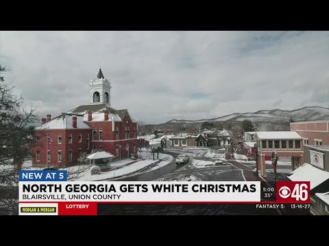 When was the last white Christmas in Atlanta Georgia?