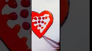 satisfying heart|mixing colors|#shorts #art #satisfying #drawing #ytshort #artwork 🧡💖❣️