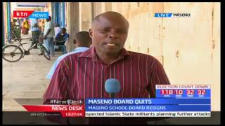 News just in: Maseno Principal Paul Otula was relieved of his duties on 7th April 2017