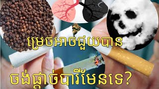 ចង់ឈប់ជក់បារីទេ? ម្រេចអាចជួយបាន តោះស្ដាប់ទាំងអស់គ្នា