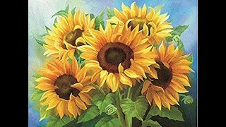 Unboxing Sunflowers Diamond Painting sold by Amazon