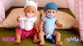 New Baby Born Interactive Dolls! Baby Dolls Care Routine Pretend Play with Nursery Toys