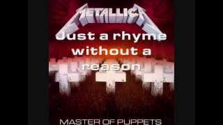 Metallica - Master Of Puppets (Lyrics)