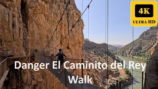 El Caminito del Rey El Chorro | Dangerous Hiking Trail | Malaga Spain Adventure Walking Trek Tour 4k