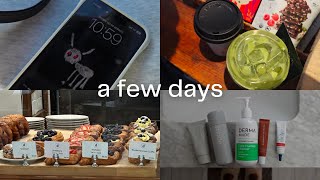 vlog : new year, new everything! skincare, first matcha of the year + what’s in my bag