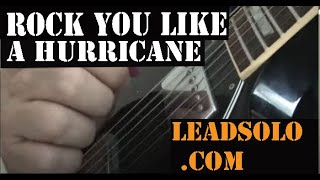 Scorpions Hurricane Intro Lead Guitar Solo - How to Play Lead Guitar