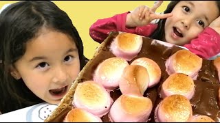 マシュマロチョコトーストにマーブルチョコかけてみたら。。。🌟話題のレシピを自宅アレンジしたらこうなりました