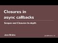 Scopes and Closures In-depth 21 - Closures In async Callbacks