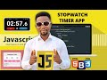 Build a Stopwatch Timer App with HTML, CSS, and JavaScript | Step-by-Step Tutorial