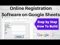 Google Sheets Online Registration: How to Create using Google Apps Script