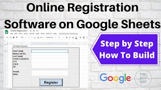 Google Sheets Online Registration: How to Create using Google Apps Script