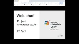 Crossref Metadata Sprint 2026: Project Showcase