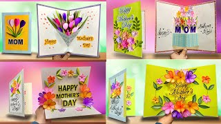 4 Handmade Mother's Day card / Mother's Day pop up card making