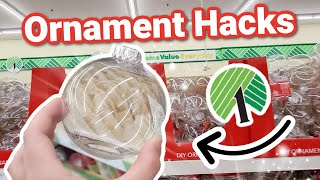 Grab $1 Dollar Tree Ornaments for these UNBELIEVABLE HACKS! (genius DIYS you have to try!)