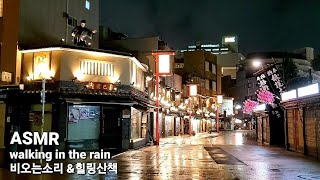 [Pm:8] Walking in the rain. Asakusa Kaminarimon Sumida river 아사쿠사걷기 비오는소리 바람소리 스미다강 東京浅草雷門散歩