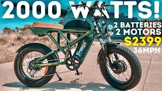 World's CHEAPEST Dual Motor Dual Battery Ebike 36 MPH?! | Freego F3 Pro