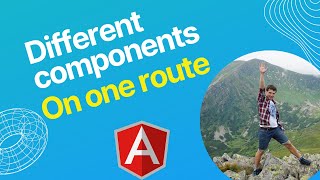 Angular - How to add two components on one route