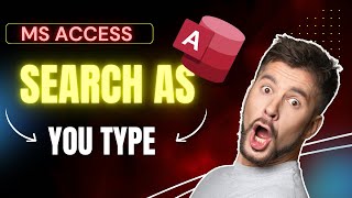 Microsoft Access Search Form - MS Access Search For Record by Textbox | search as you type