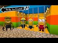 HOW MINIONS ESCAPE FROM PRISON MINECRAFT INVESTIGATION! Scary Minion vs Minions - Gameplay