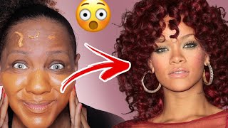 Makeup Transformation Rihanna Inspiration Curls Curls   #makeuptutorial