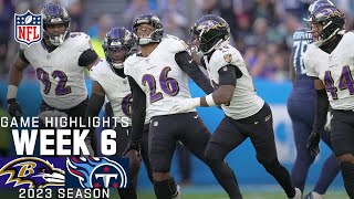 Baltimore Ravens vs. Tennessee Titans Game Highlights | NFL 2023 Week 6