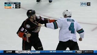 Brenden Dillon vs Nick Ritchie Oct 9, 2016