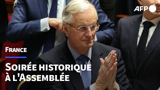 Le gouvernement Barnier renversé par un vote de censure historique | AFP