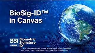 BioSig-ID™ & Canvas Overview