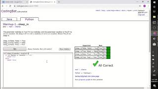 CodingBat / Warmup-1 / sleep_in (Python)